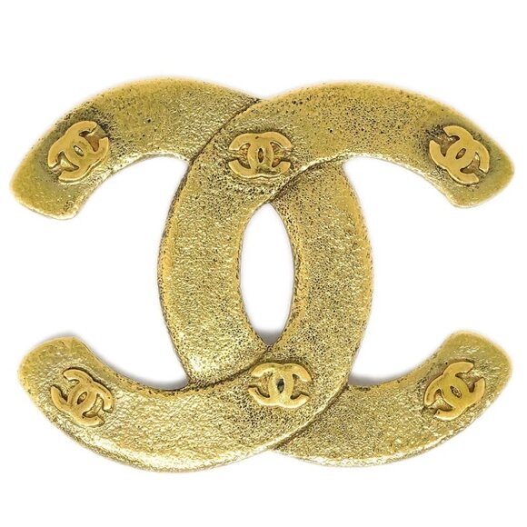 Chanel CC Brooch Pin Gold 1264/29 175808 - Picture 1 of 4